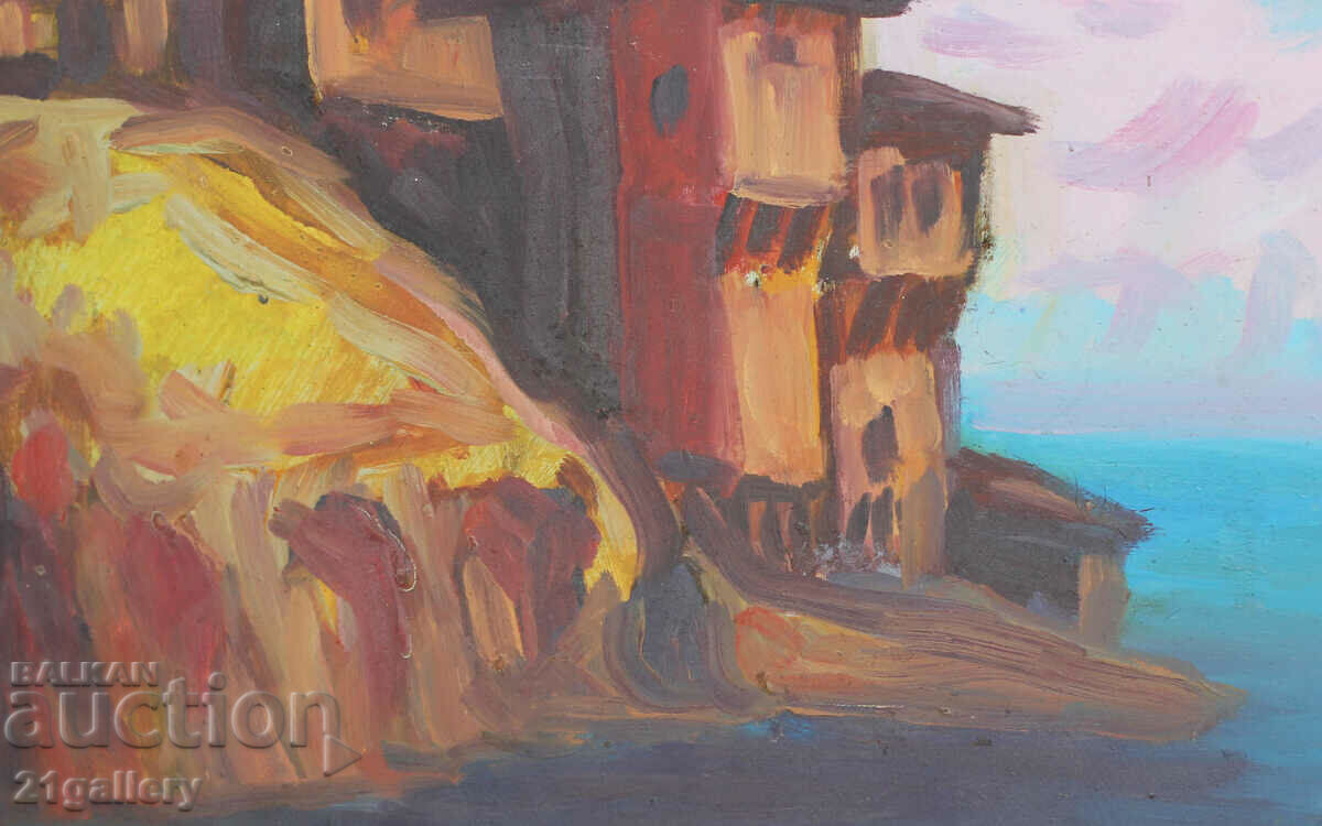 Delivery of Boris Kraev, seascape oil paints, signed