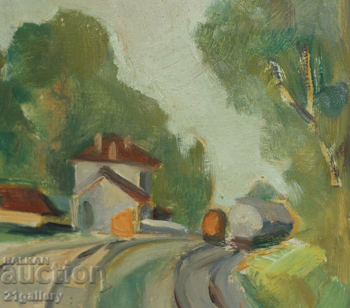 Delivery of Ivan Obnovenski landscape from Belene, oil paints Delivery of Ivan Obnovenski landscape from Belene, oil paints