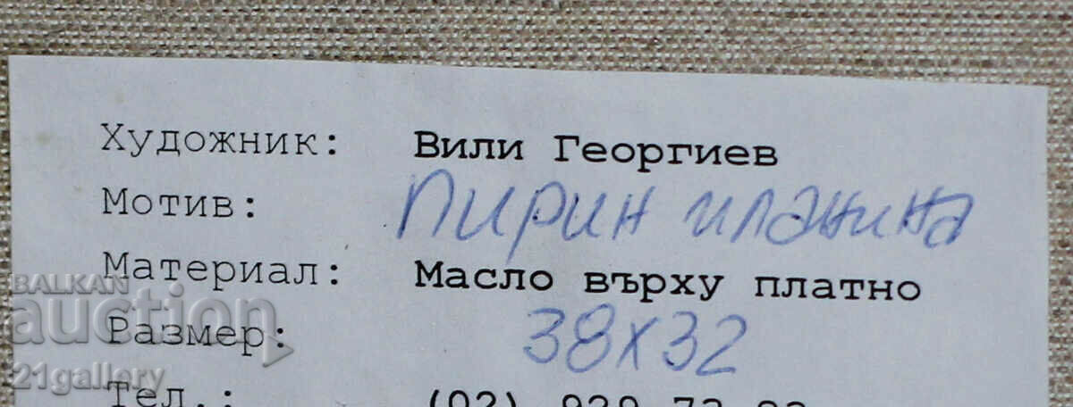 Vili Georgiev landscape from Pirin mountain, oil paints, 2005. - 7 Vili Georgiev landscape from Pirin mountain, oil paints, 2005. - 7