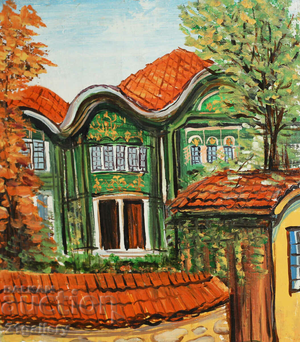 Borislav Tsanov - peisaj urban, casa renascentista cu preț 150.00 BGN | € 76.69