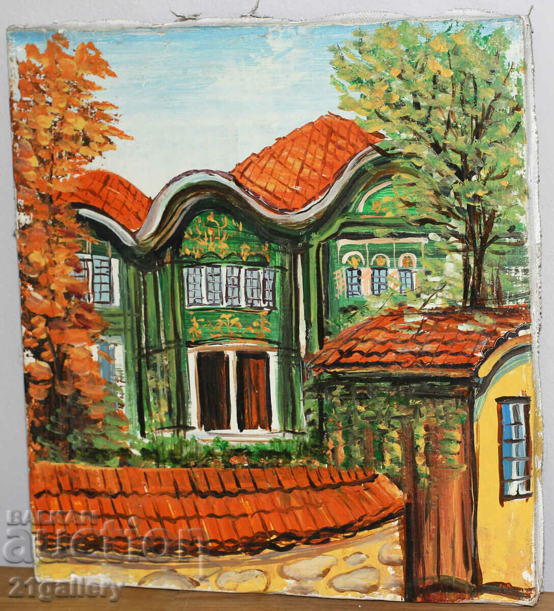 Licitație Borislav Tsanov - peisaj urban, casa renascentista