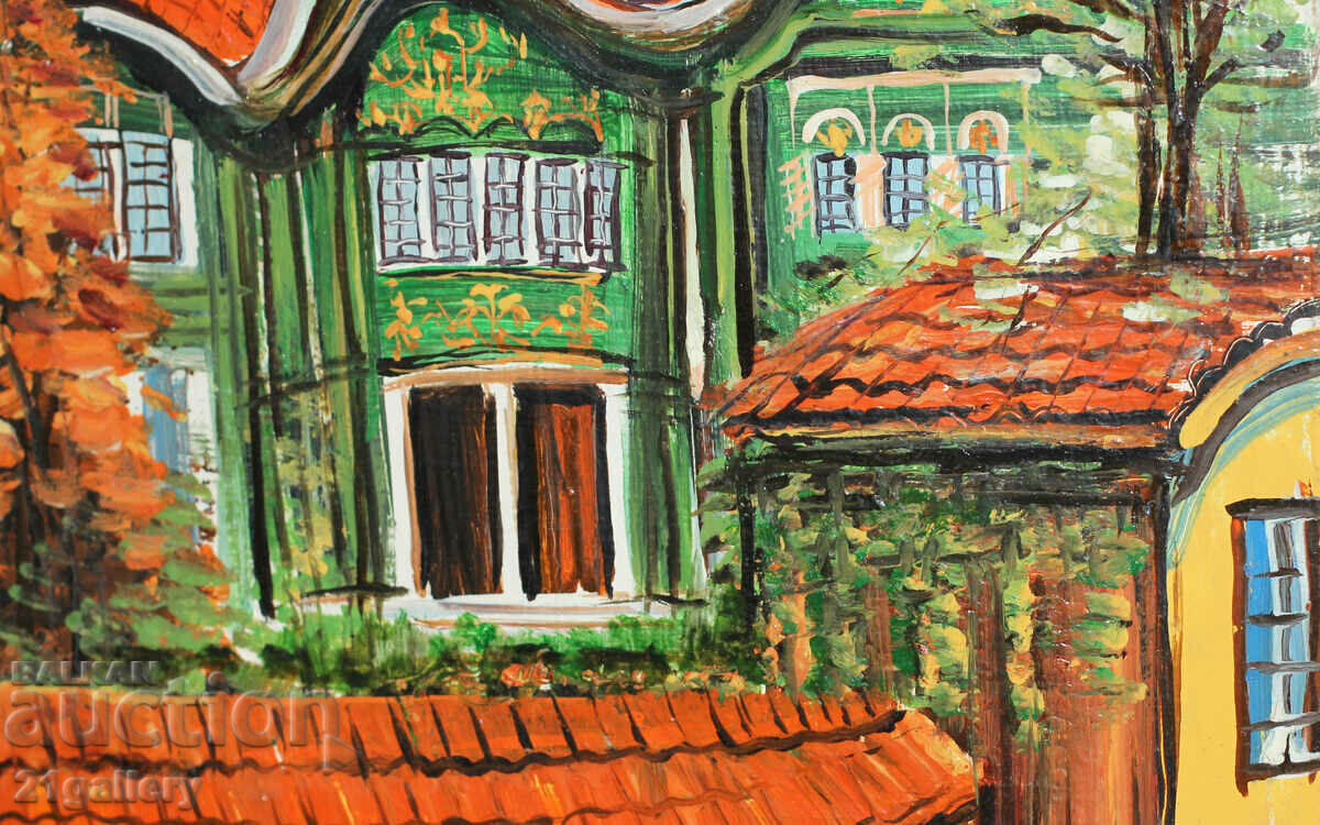 Borislav Tsanov - peisaj urban, casa renascentista - 6