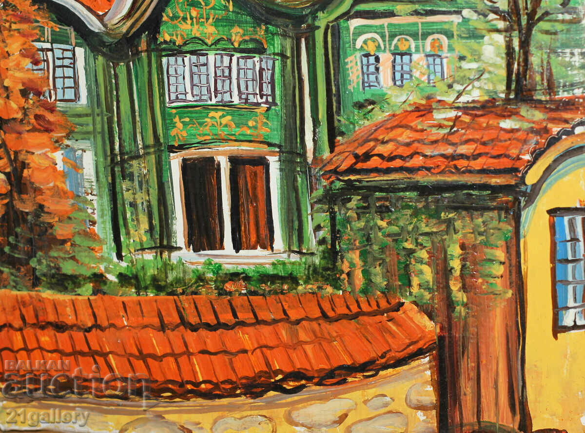 Borislav Tsanov - peisaj urban, casa renascentista - 7