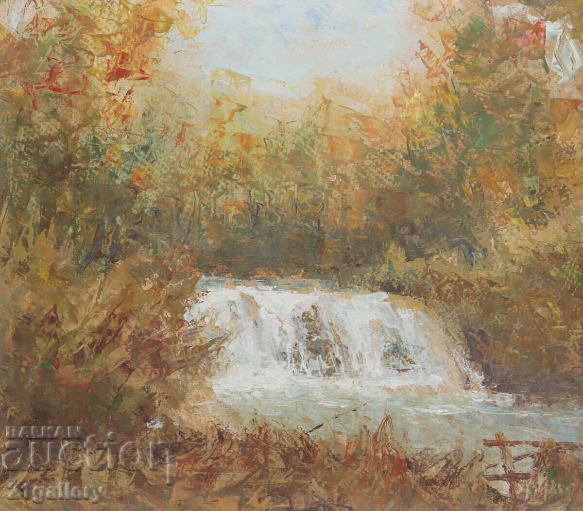 Παράδοση Τοπίο Tenyo Zhelev (1923-2010), λαδομπογιές, 1993. Παράδοση Τοπίο Tenyo Zhelev (1923-2010), λαδομπογιές, 1993.