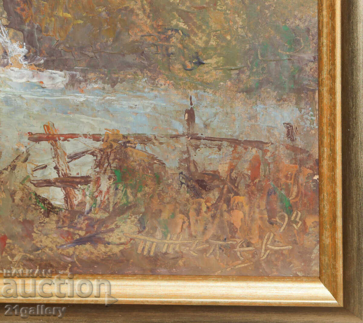 Τοπίο Tenyo Zhelev (1923-2010), λαδομπογιές, 1993. - 6 Τοπίο Tenyo Zhelev (1923-2010), λαδομπογιές, 1993. - 6