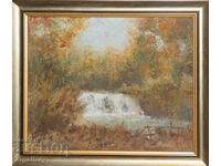 Tenyo Zhelev (1923-2010) peisaj, vopsele în ulei, 1993.