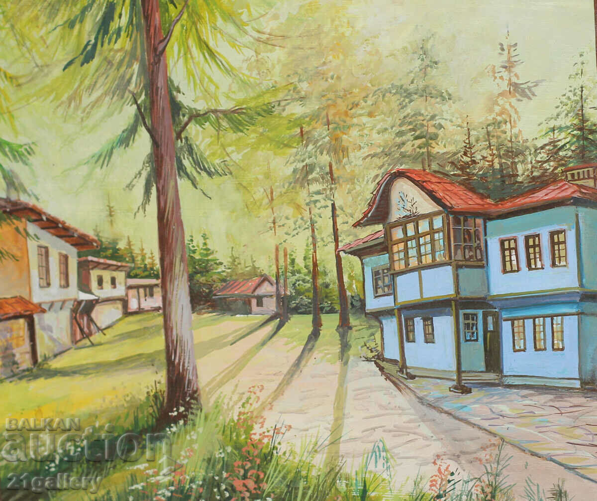 Auction Rural landscape, oil paints, signed 2006. Auction Rural landscape, oil paints, signed 2006.