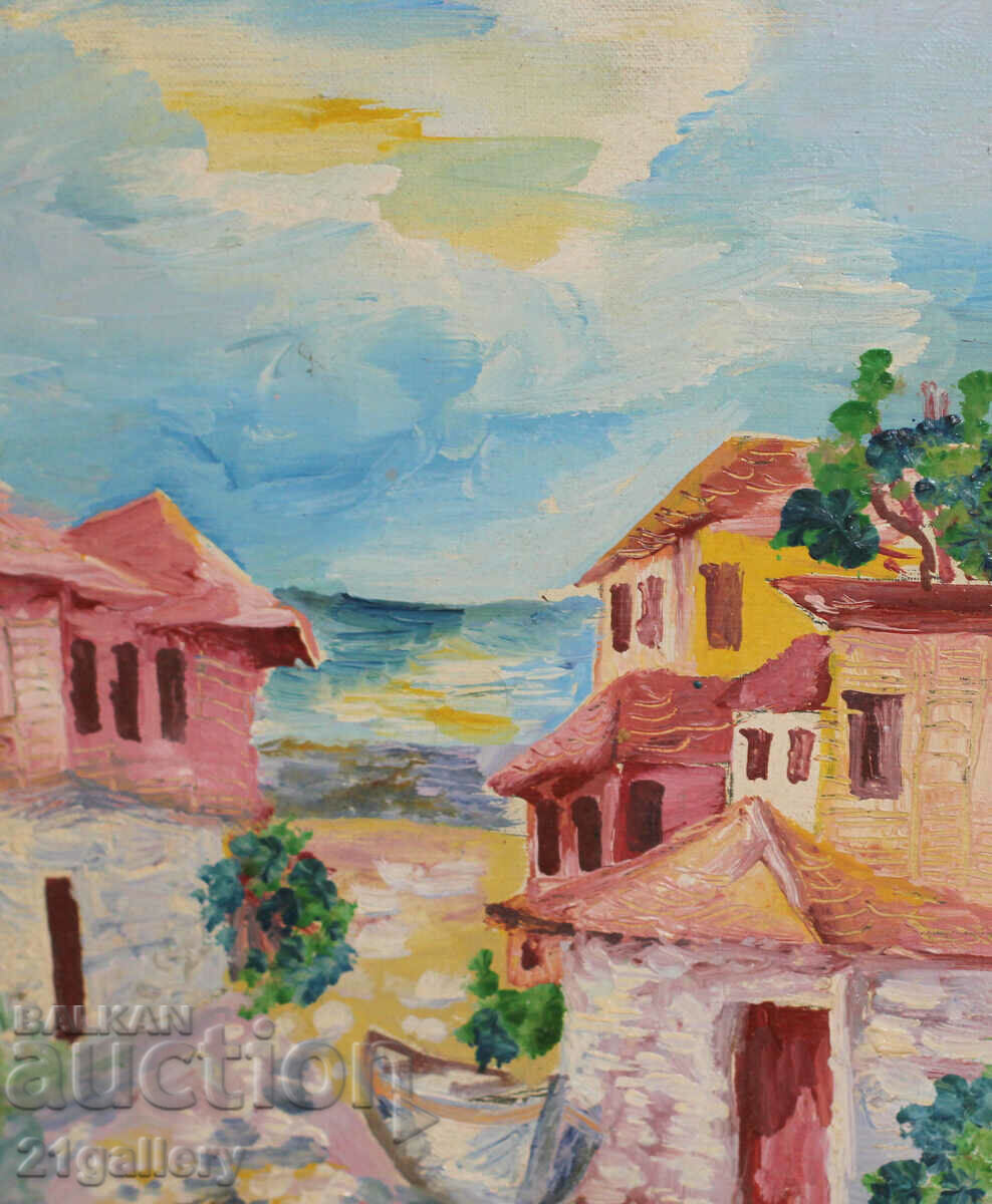 Auction Seascape, oil paints, signed Auction Seascape, oil paints, signed