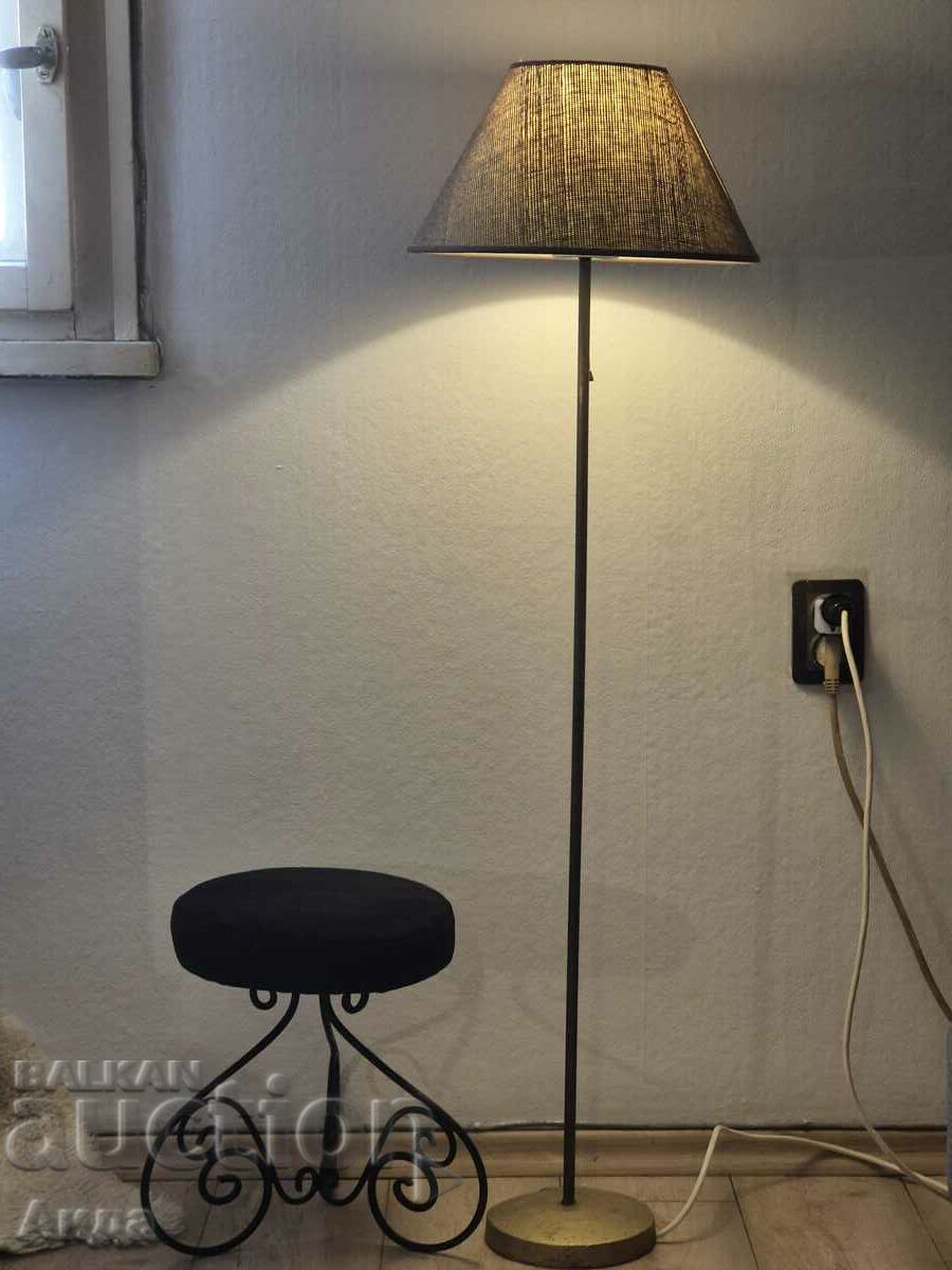 Old brass floor lamp