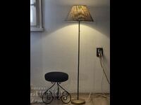 Old brass floor lamp