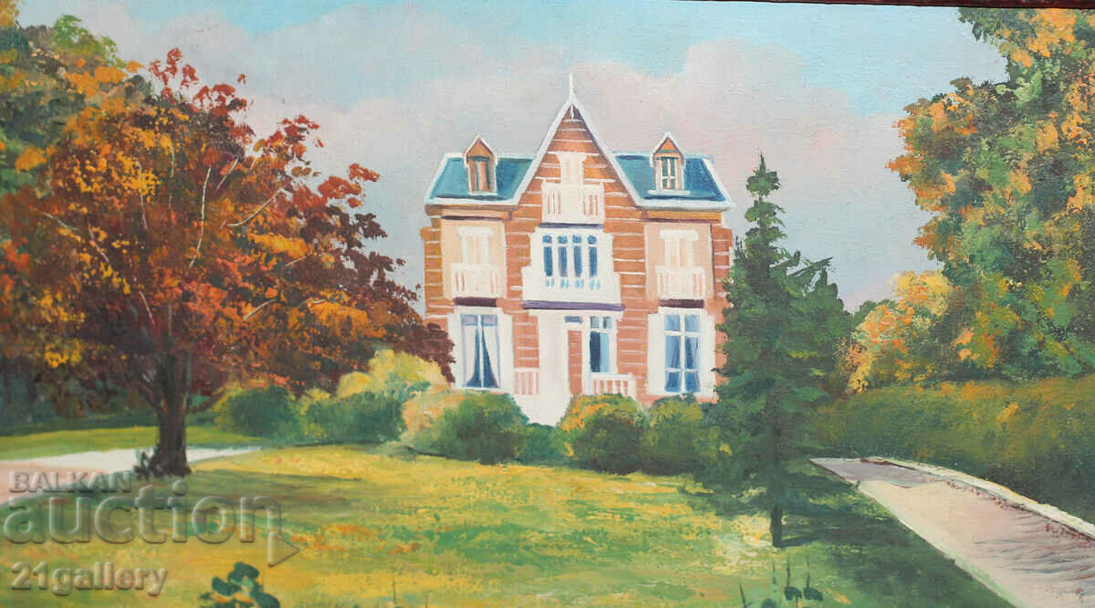 Παράδοση Τοπίο με σπίτι, λαδομπογιές, 1995. Παράδοση Τοπίο με σπίτι, λαδομπογιές, 1995.