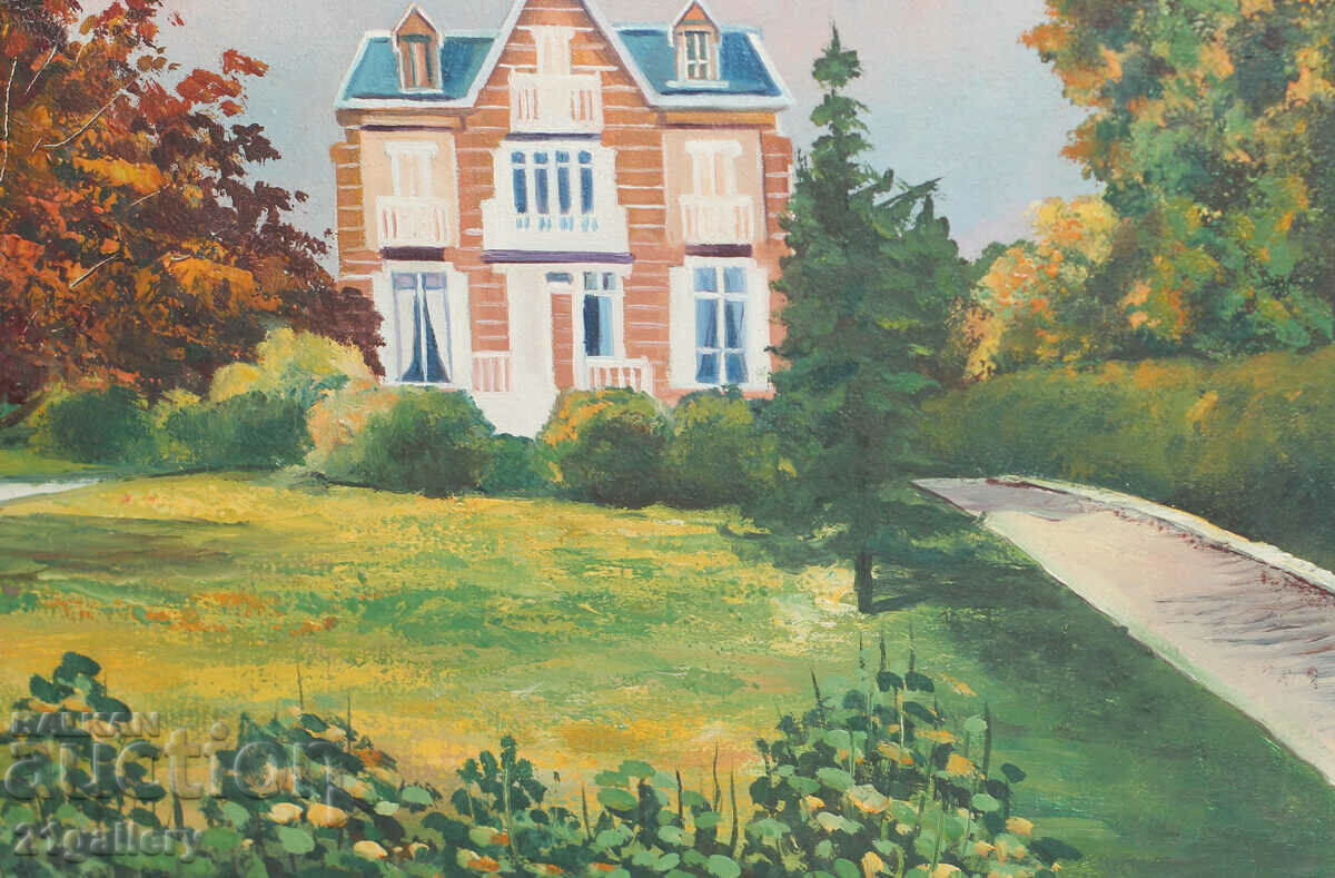 Τοπίο με σπίτι, λαδομπογιές, 1995. - 6 Τοπίο με σπίτι, λαδομπογιές, 1995. - 6