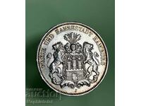 3 marks 1909, Germany / Hamburg - silver coin