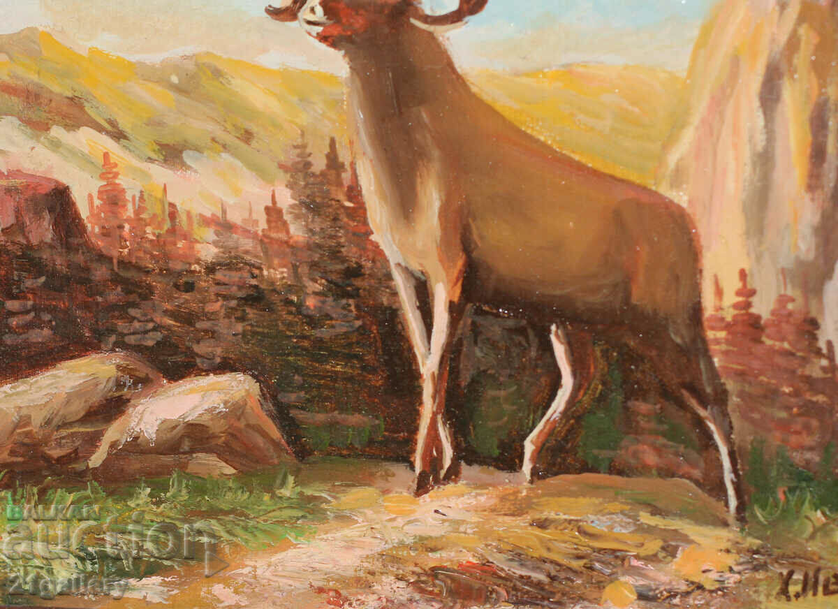 H. Ivanov, mountain ram/archar, oil paints - 5 H. Ivanov, mountain ram/archar, oil paints - 5