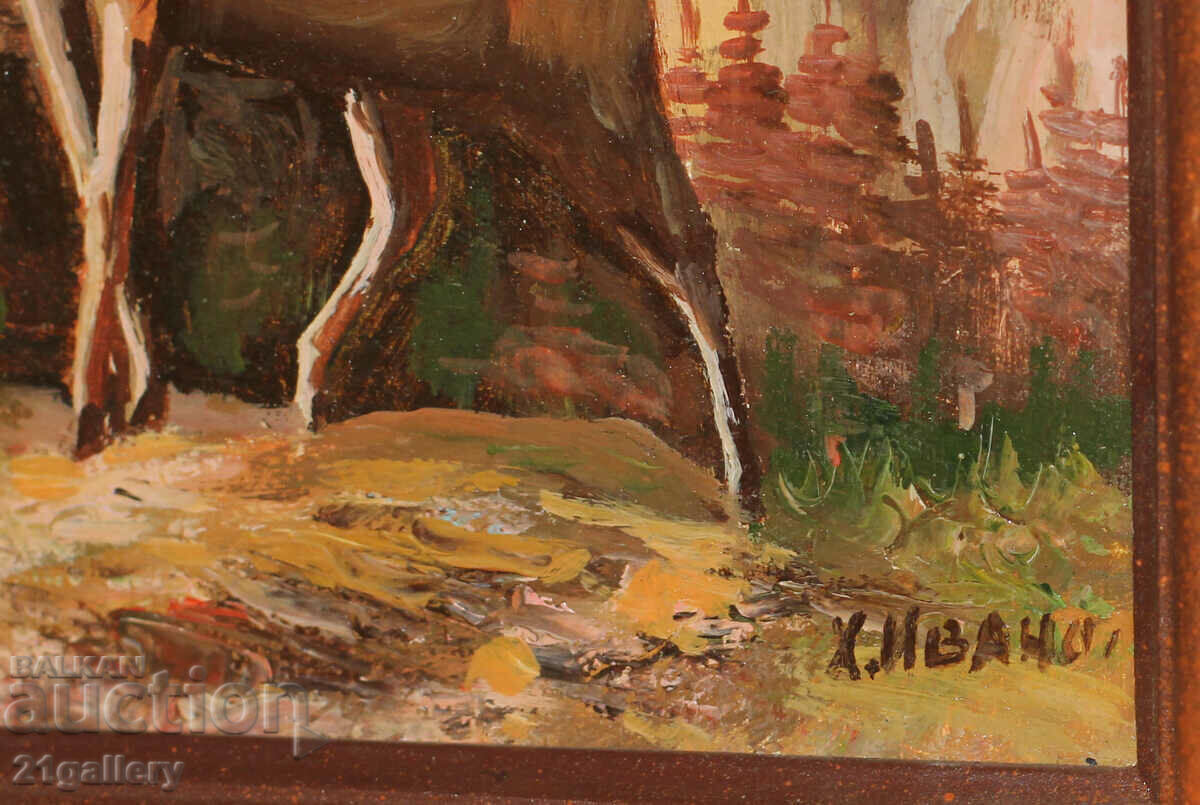 H. Ivanov, mountain ram/archar, oil paints - 6 H. Ivanov, mountain ram/archar, oil paints - 6