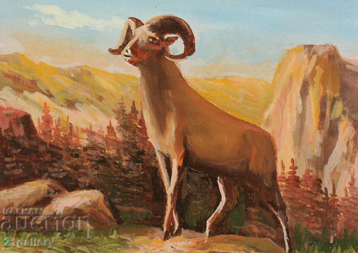 H. Ivanov, mountain ram/archar, oil paints - 7 H. Ivanov, mountain ram/archar, oil paints - 7