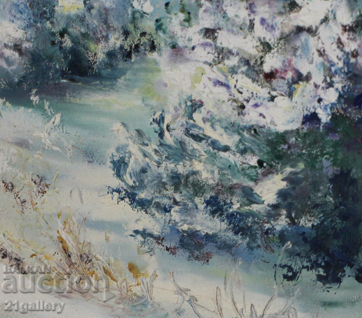 Winter landscape, oil paints - 6 Winter landscape, oil paints - 6