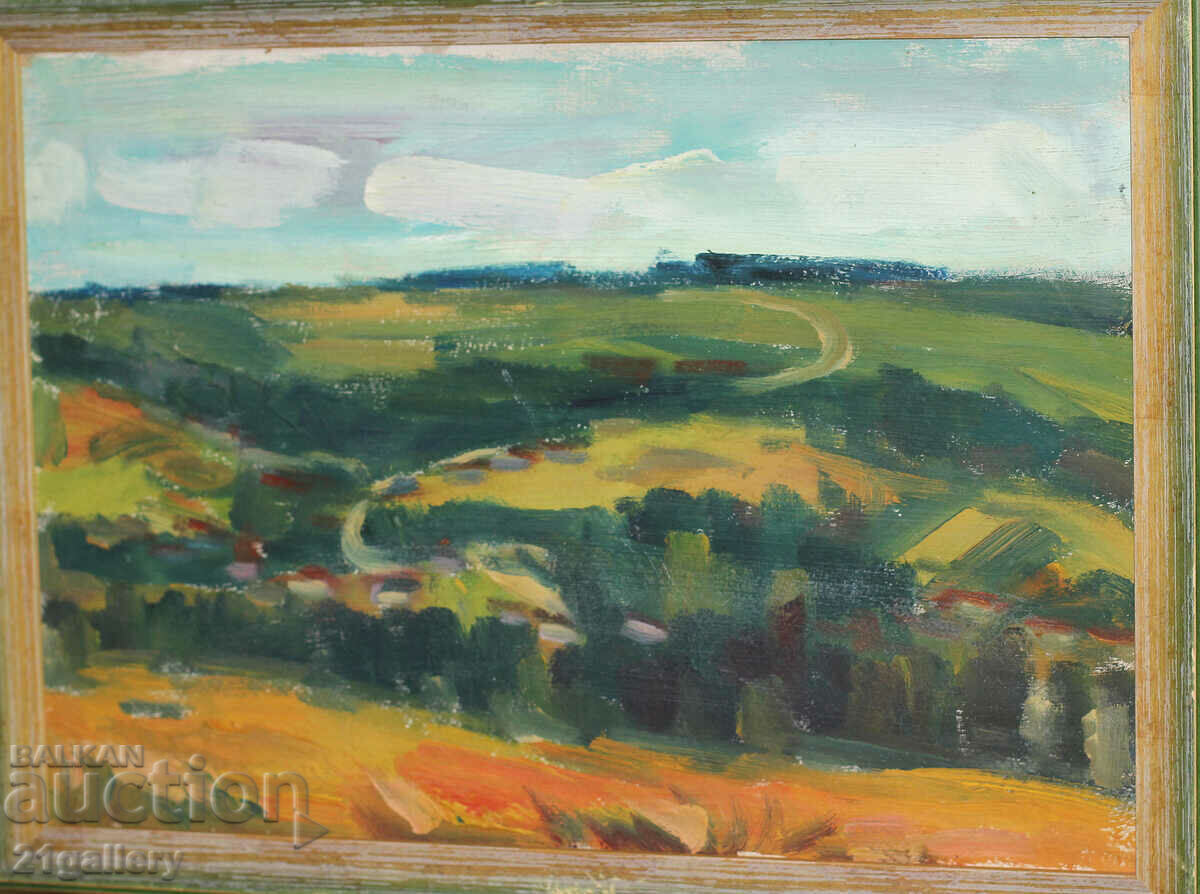 Landscape, oil paints