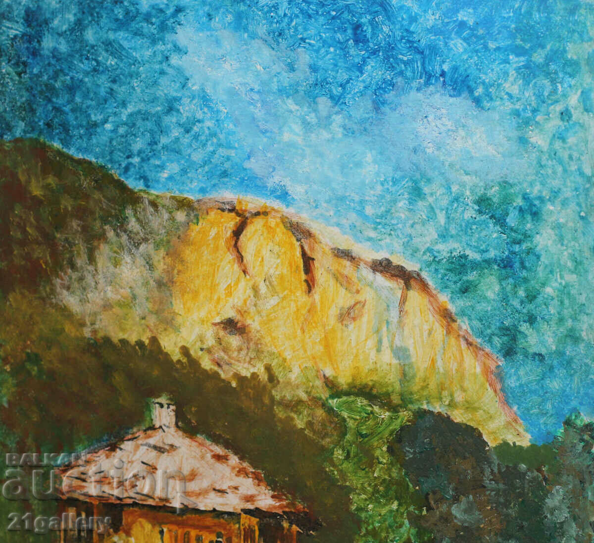 Auction Landscape with a house Auction Landscape with a house