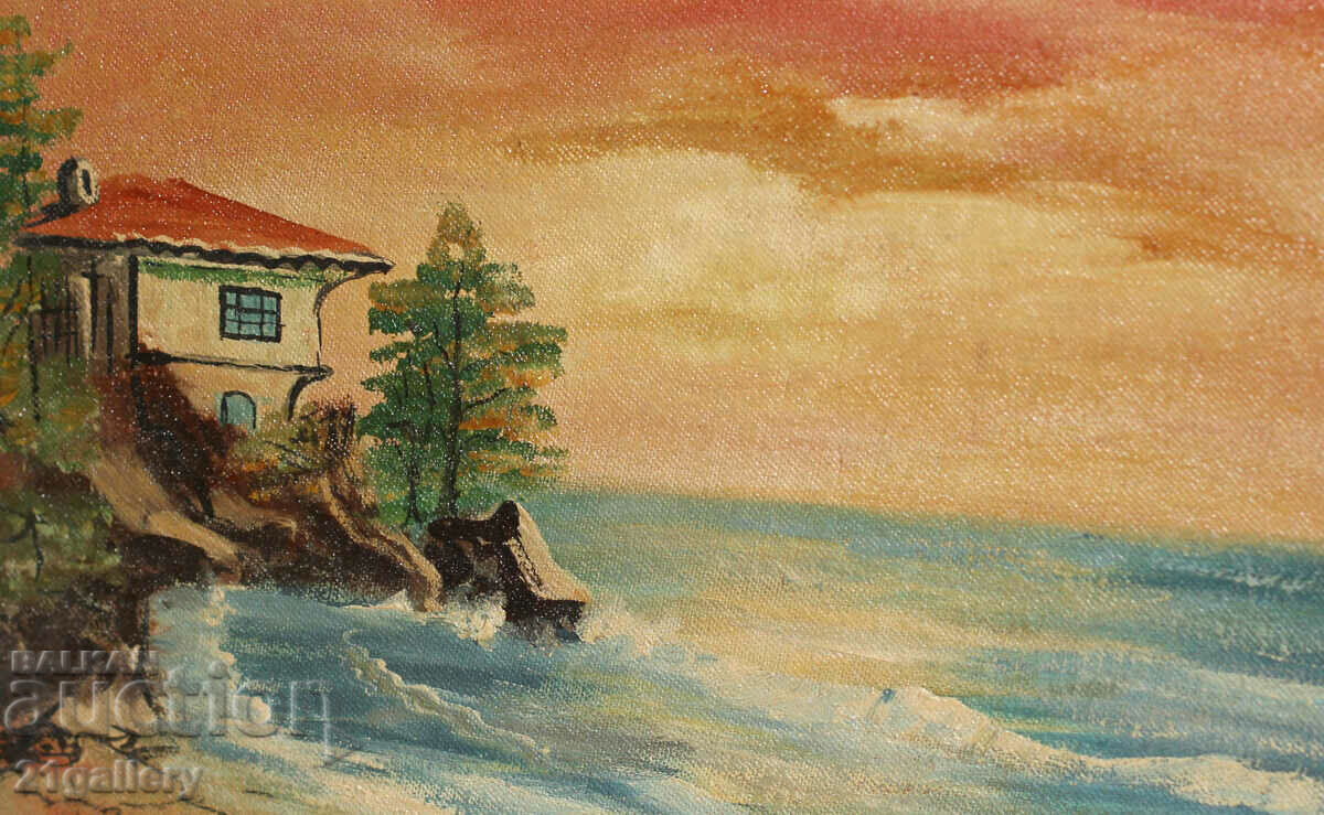 Seascape, sunset, oil paints - 7 Seascape, sunset, oil paints - 7