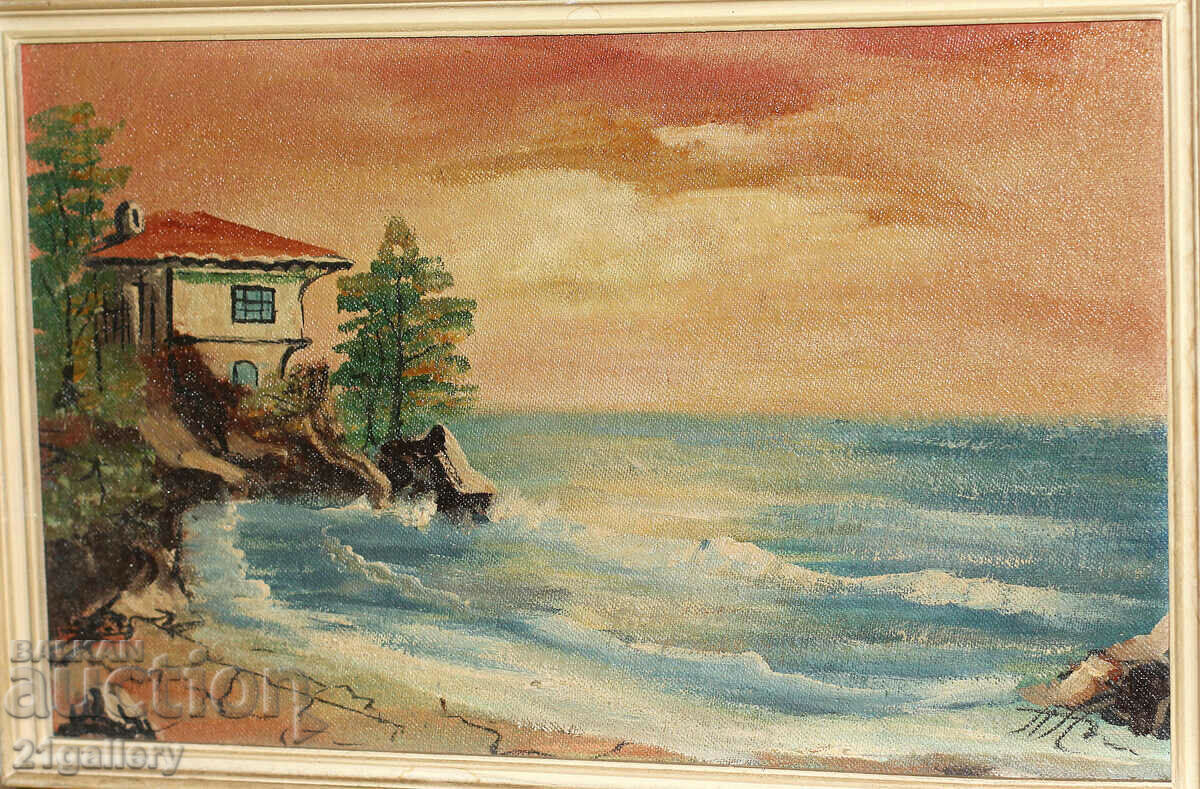 Seascape, sunset, oil paints Seascape, sunset, oil paints