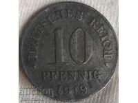 Γερμανία 10 Pfennig 1919 Ψευδάργυρος!