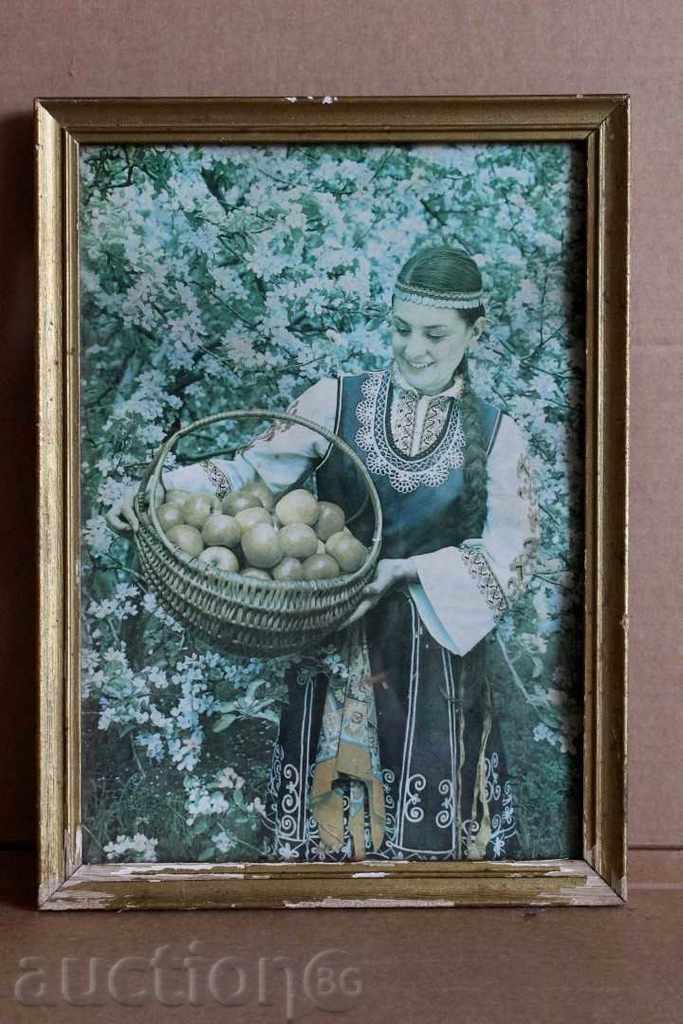 . CARRYING ETHNO PAINTING CARRYING BASKET POSTER PHOTO PHOTO PAINTING