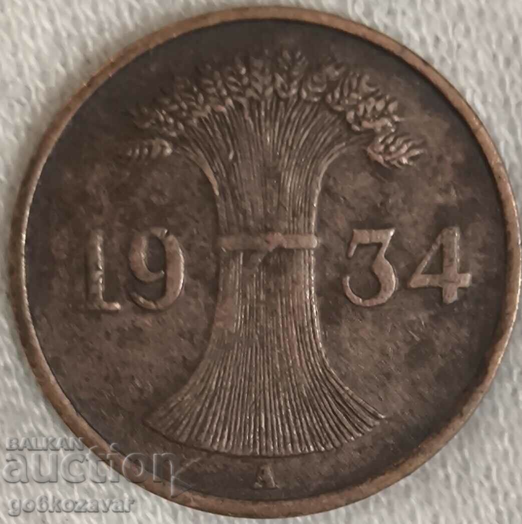 Γερμανία 1 Reichspfennig 1934 με τιμή 1.00 BGN | € 0.51 Γερμανία 1 Reichspfennig 1934 με τιμή 1.00 BGN | € 0.51