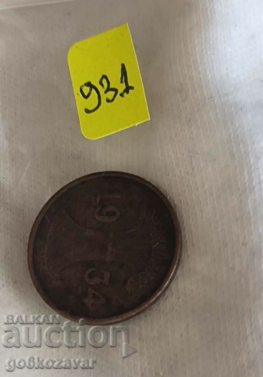 Δημοπρασία Γερμανία 1 Reichspfennig 1934 Δημοπρασία Γερμανία 1 Reichspfennig 1934