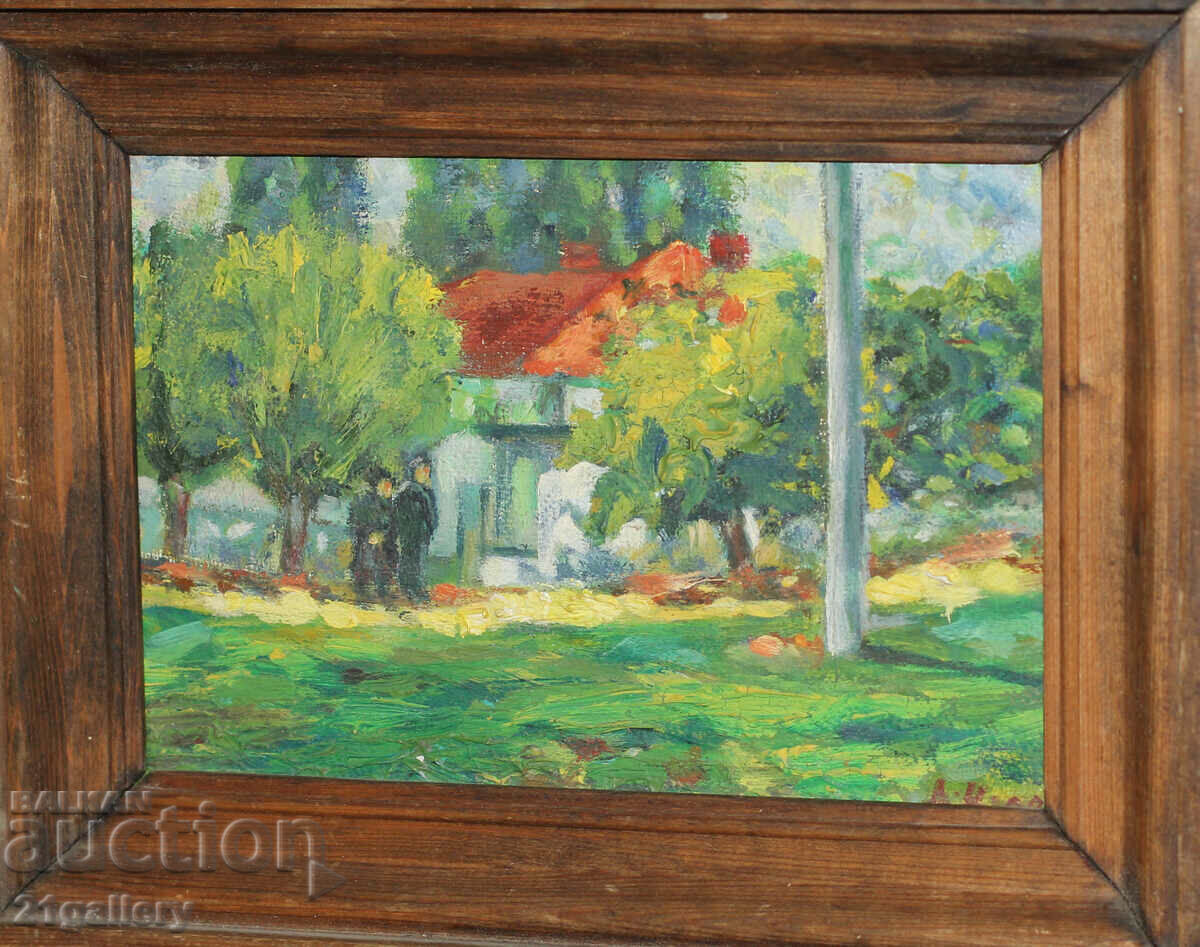 Danail Tsvetkov Urban landscape, oil paints, signed '92. with price 140.00 BGN | € 71.58 Danail Tsvetkov Urban landscape, oil paints, signed '92. with price 140.00 BGN | € 71.58