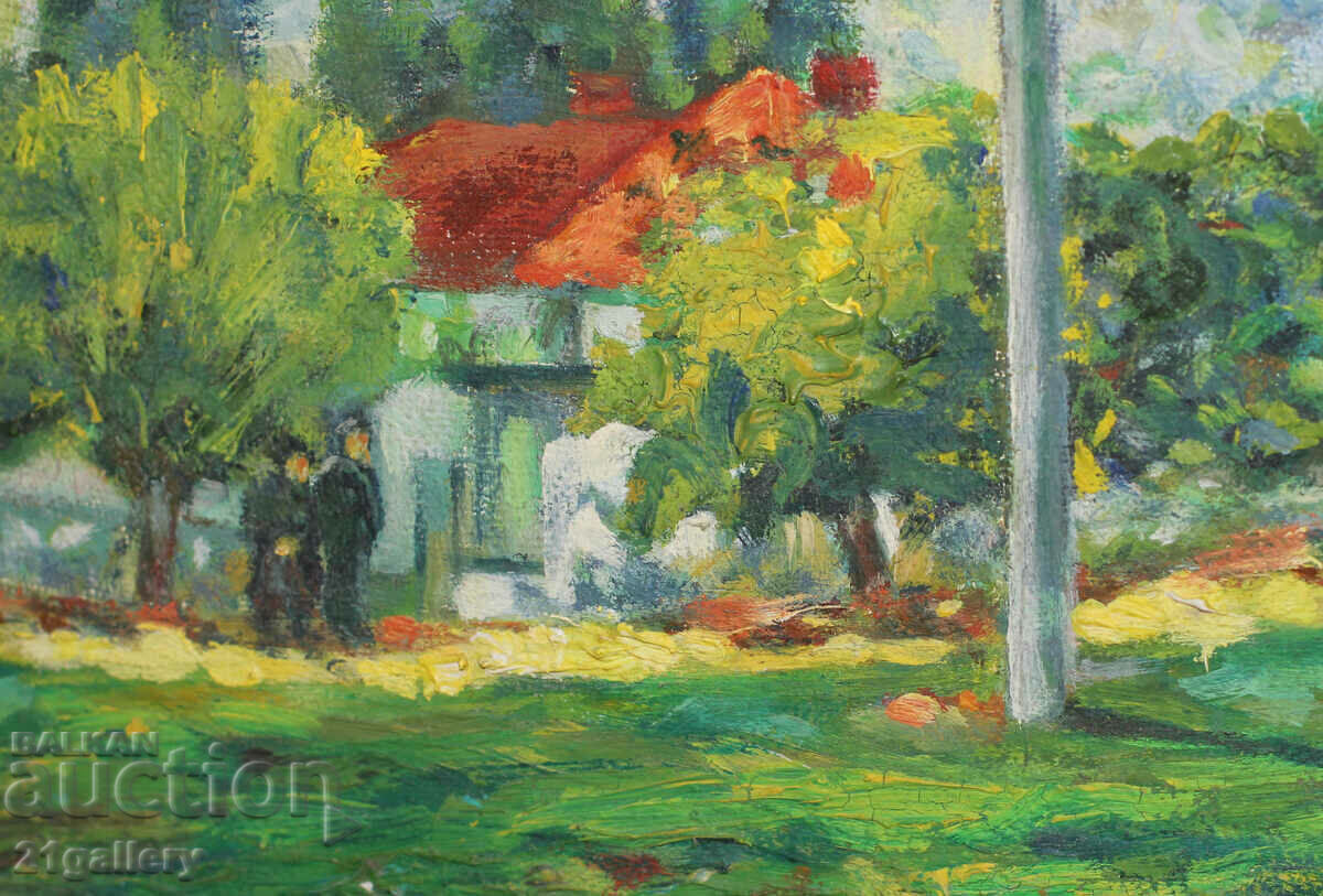 Danail Tsvetkov Urban landscape, oil paints, signed '92. - 5 Danail Tsvetkov Urban landscape, oil paints, signed '92. - 5