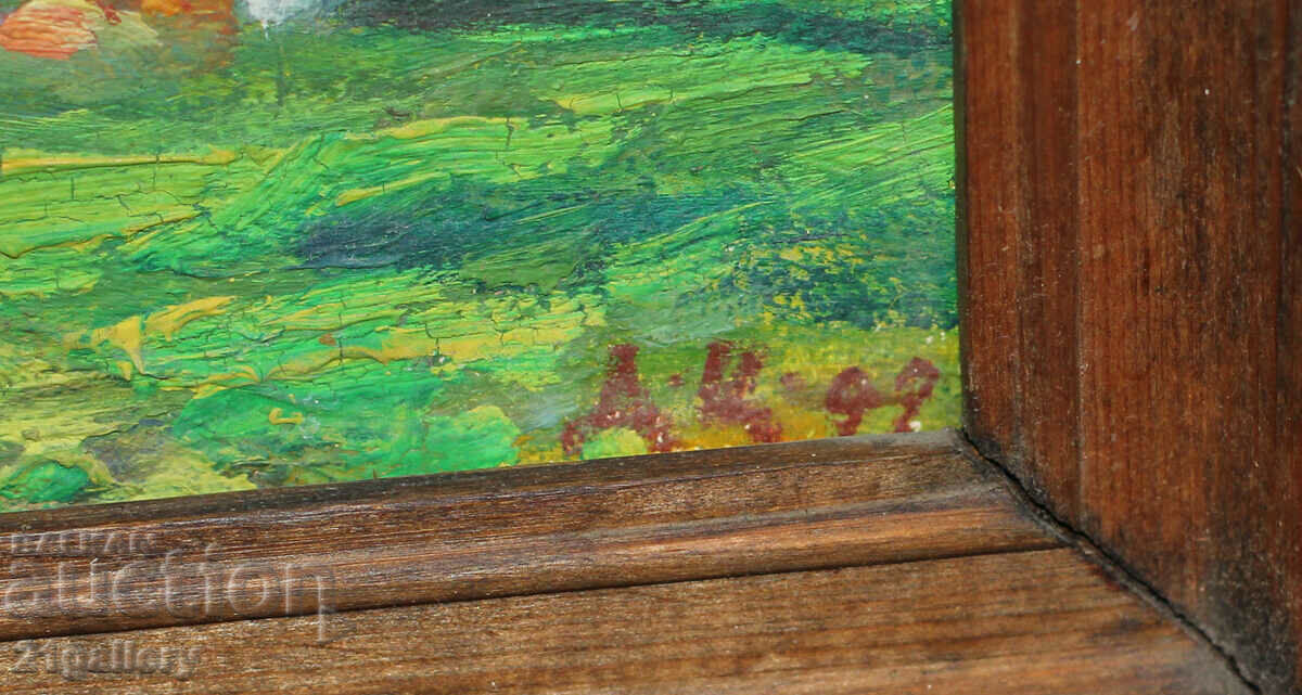 Danail Tsvetkov Urban landscape, oil paints, signed '92. - 6 Danail Tsvetkov Urban landscape, oil paints, signed '92. - 6