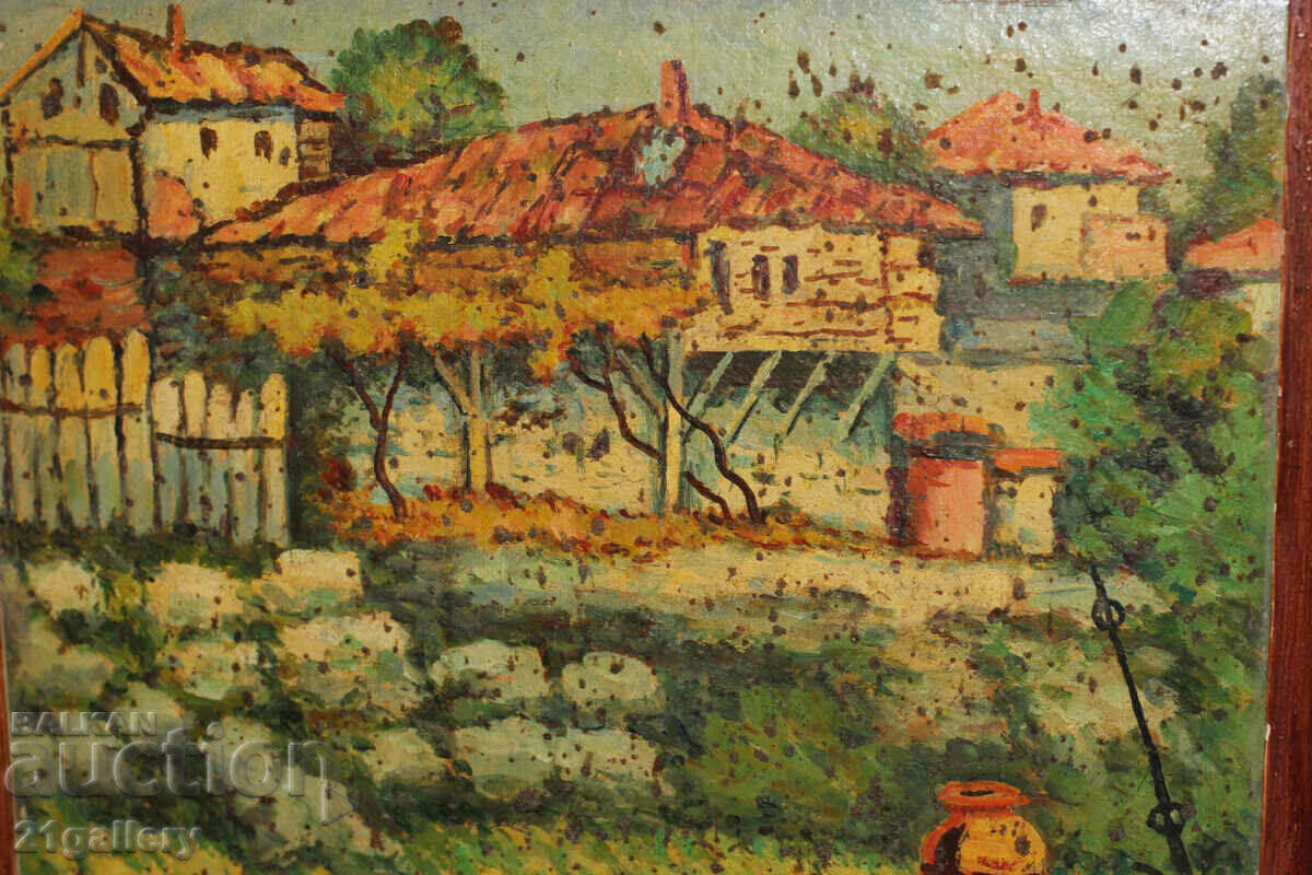 R. Mitev Rural landscape, oil paints, signed 1990. - 6 R. Mitev Rural landscape, oil paints, signed 1990. - 6