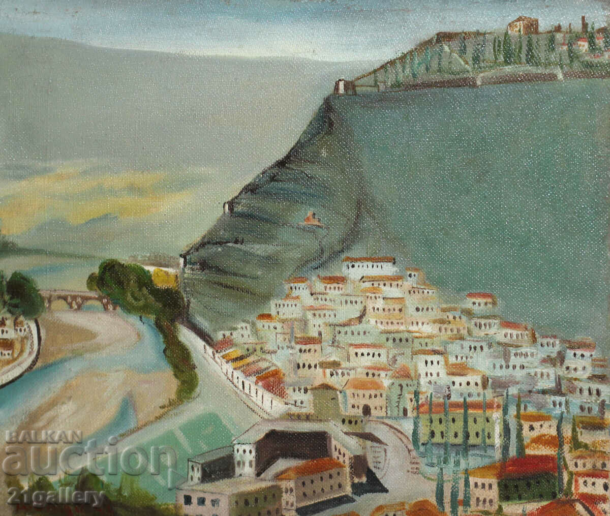 Auction Seascape, oil on canvas, signed Auction Seascape, oil on canvas, signed