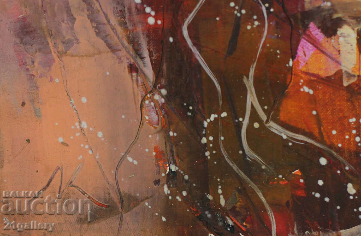 Lubomir Kolarov, portrait of a woman, oil paints, signed - 7 Lubomir Kolarov, portrait of a woman, oil paints, signed - 7