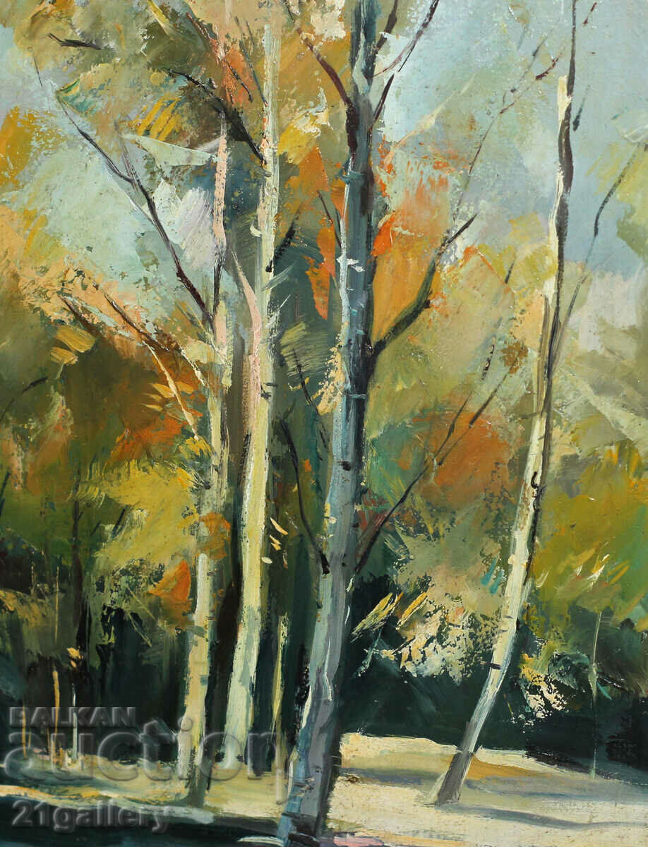 Hristo Vachev, landscape, oil paints, signed 1995. - 5 Hristo Vachev, landscape, oil paints, signed 1995. - 5