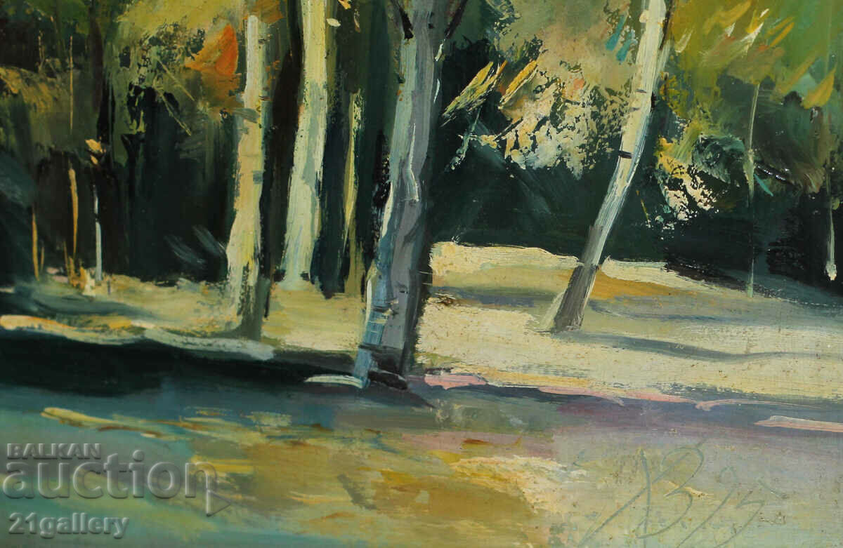 Hristo Vachev, landscape, oil paints, signed 1995. - 6 Hristo Vachev, landscape, oil paints, signed 1995. - 6