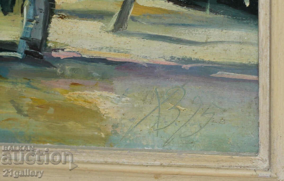 Hristo Vachev, landscape, oil paints, signed 1995. - 7 Hristo Vachev, landscape, oil paints, signed 1995. - 7