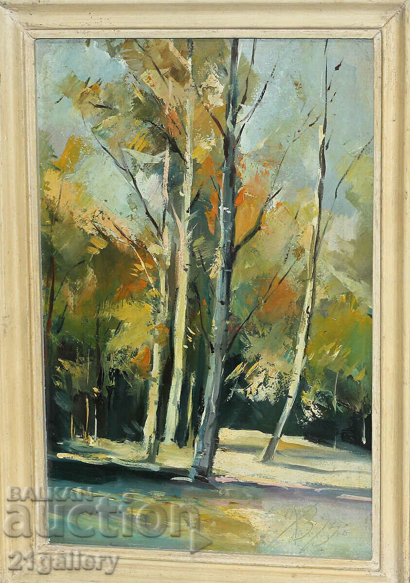 Христо Вачев, пейзаж, маслени бои, подписана 1995г.