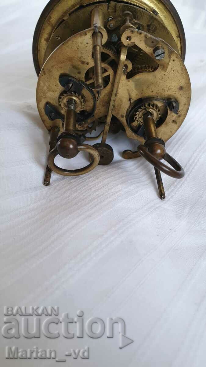 Παράδοση Γαλλικό ορειχάλκινο ξυπνητήρι του 19ου αιώνα αντίκες Παράδοση Γαλλικό ορειχάλκινο ξυπνητήρι του 19ου αιώνα αντίκες