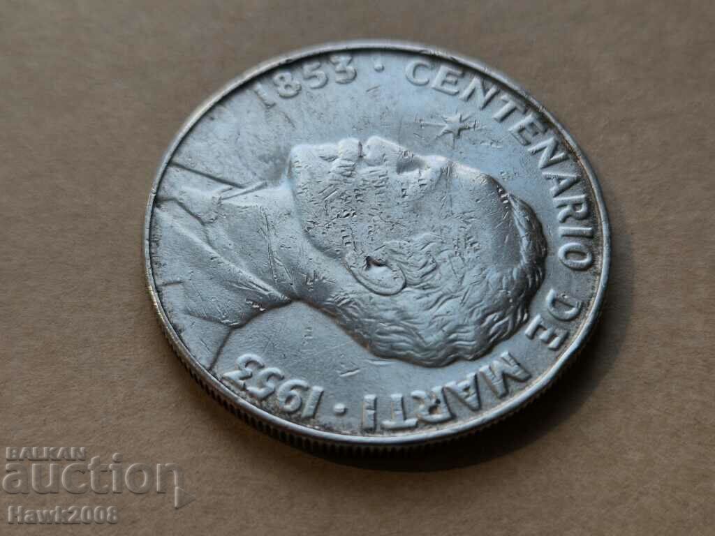 Auction 1 peso 1953 Cuba 100 years since the birth of José Martí #1 Auction 1 peso 1953 Cuba 100 years since the birth of José Martí #1