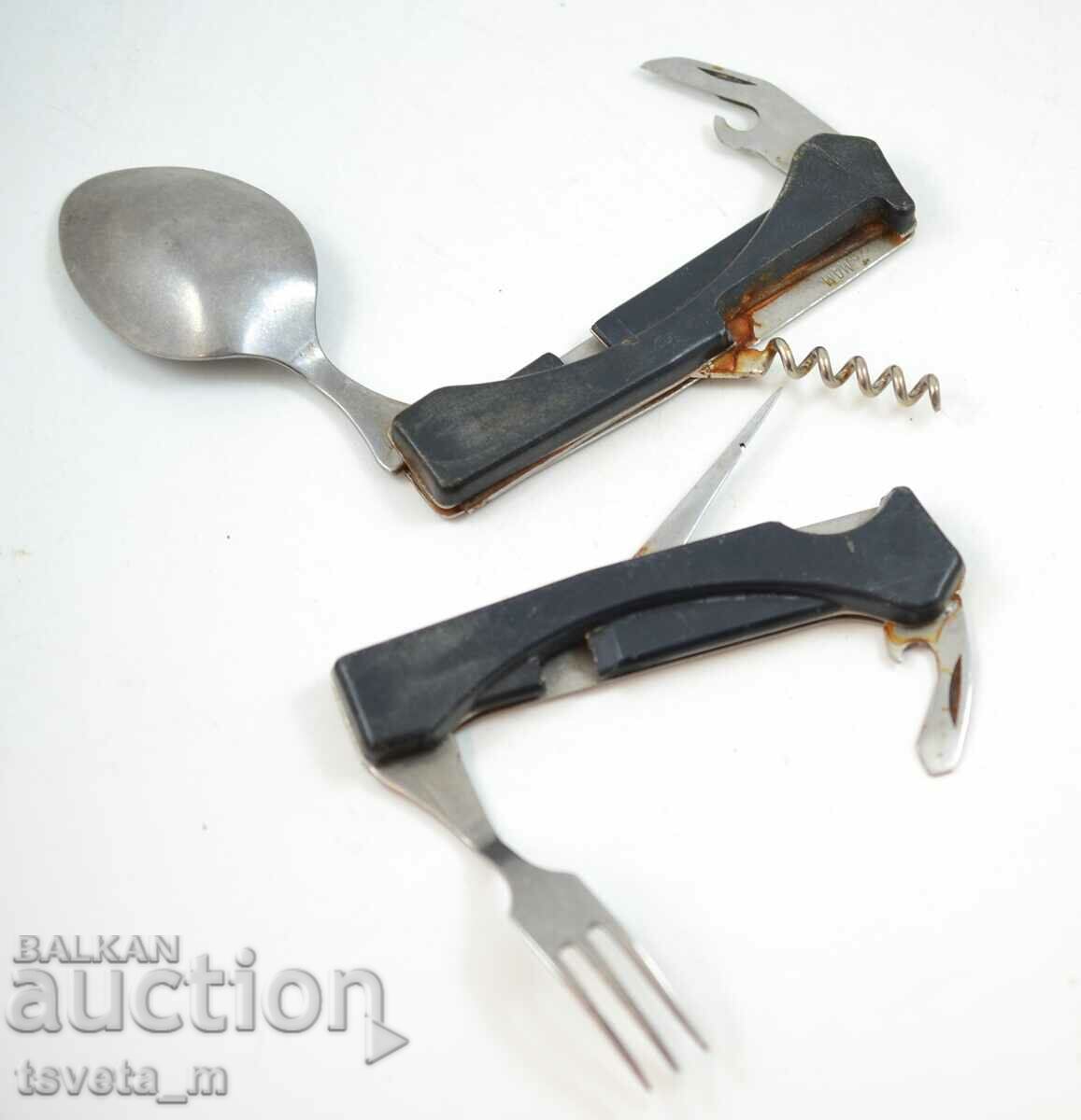 Auction  Multifunctional tourist cutlery