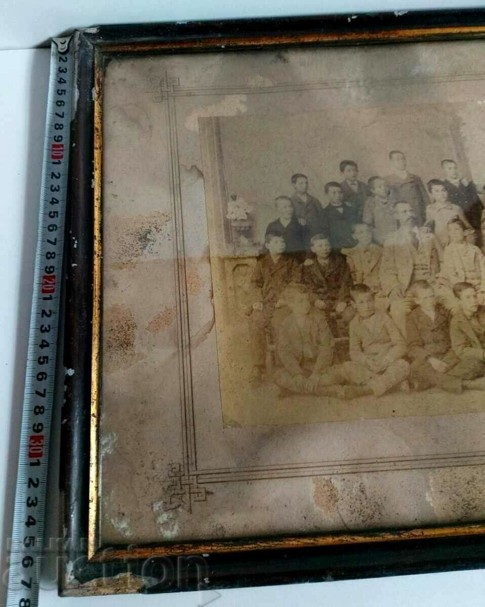 LATE 19TH CENTURY STUDENTS TEACHER LARGE OLD PHOTO CARDBOARD with price 29.00 BGN | € 14.83 LATE 19TH CENTURY STUDENTS TEACHER LARGE OLD PHOTO CARDBOARD with price 29.00 BGN | € 14.83
