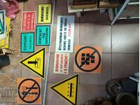 Old signs from the Sotsa. BGN 7 pcs.