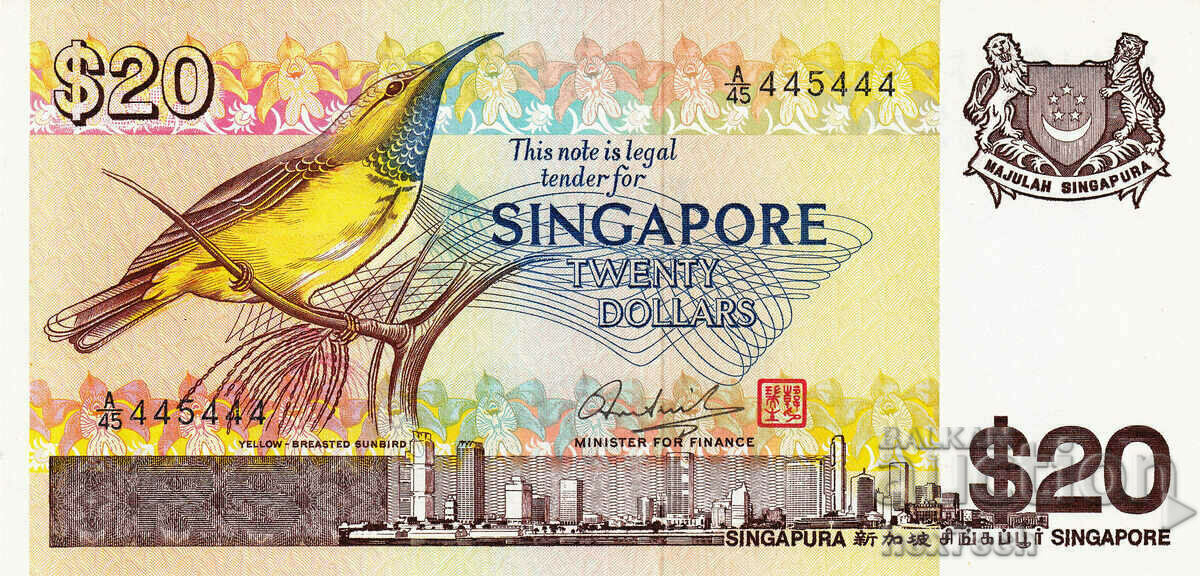 ❤️ ⭐ Singapore 1979 $20 Rare UNC New ⭐ ❤️ with price 59.99 BGN | € 30.67 ❤️ ⭐ Singapore 1979 $20 Rare UNC New ⭐ ❤️ with price 59.99 BGN | € 30.67