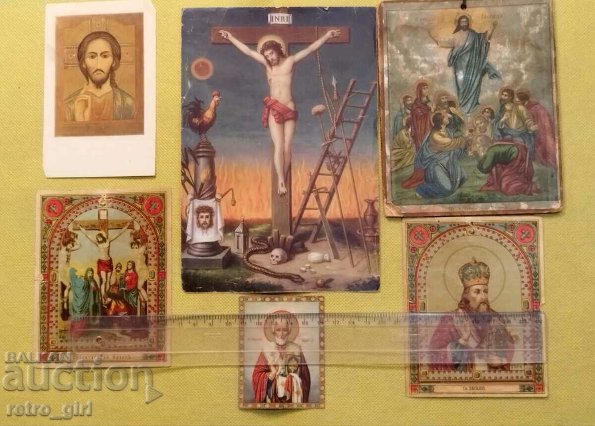 Old church lithographs of saints. with price 95.00 BGN | € 48.57