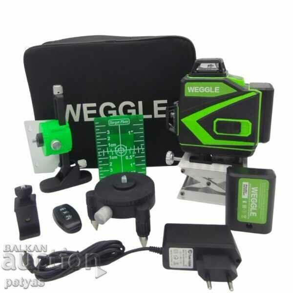 Auction Laser level WEGGLE 4D with 16 lines and 11 accessories Auction Laser level WEGGLE 4D with 16 lines and 11 accessories