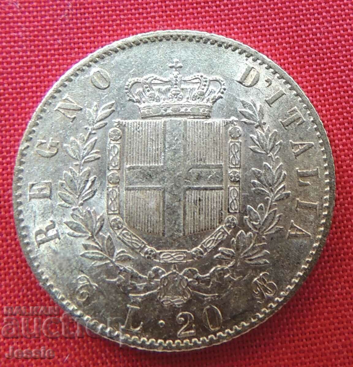 20 λιρέτες 1869 Ιταλία AU (χρυσός)