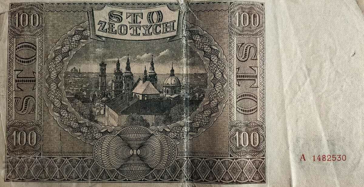 . 1941 100 ZLOTS POLISH OCCUPATION - 6 . 1941 100 ZLOTS POLISH OCCUPATION - 6
