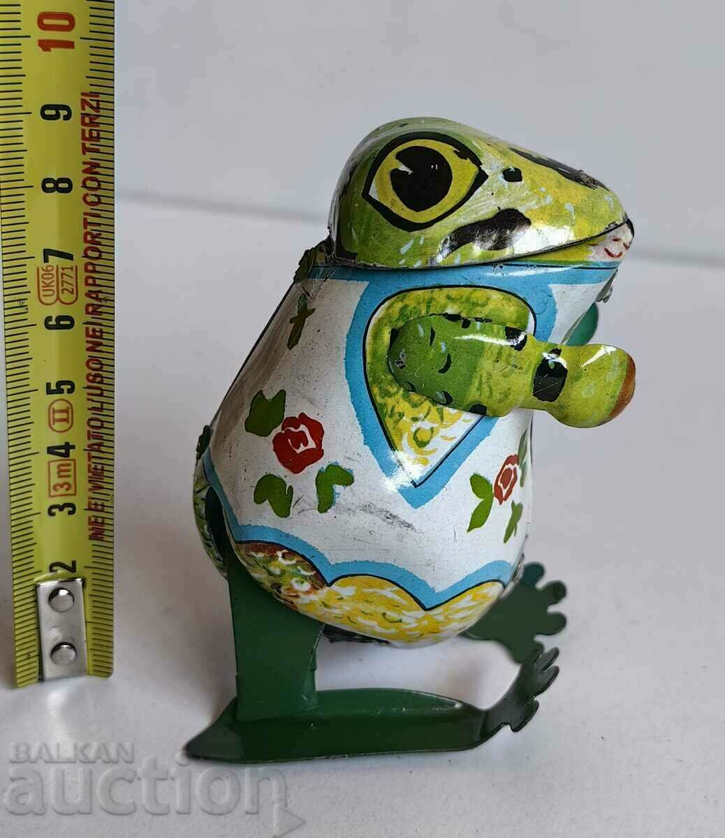 . FROG FROG METAL SOC CHILDREN'S TOY TINTED